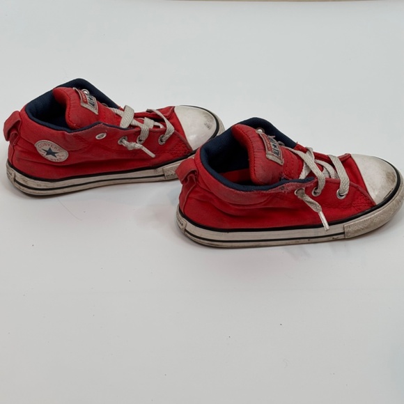 Converse Chuck Taylor All Star High Top Toddler Size 10 Red Pull On Cushion Heel - Picture 3 of 7